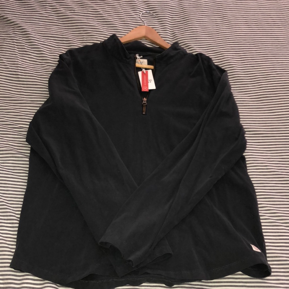 Marine Layer Navy Quarter Zip NWT